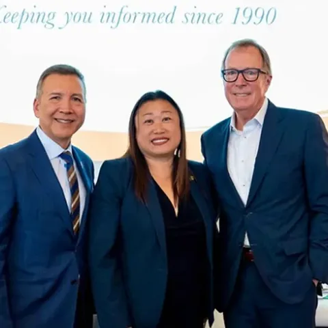 Steve standing with OC officials