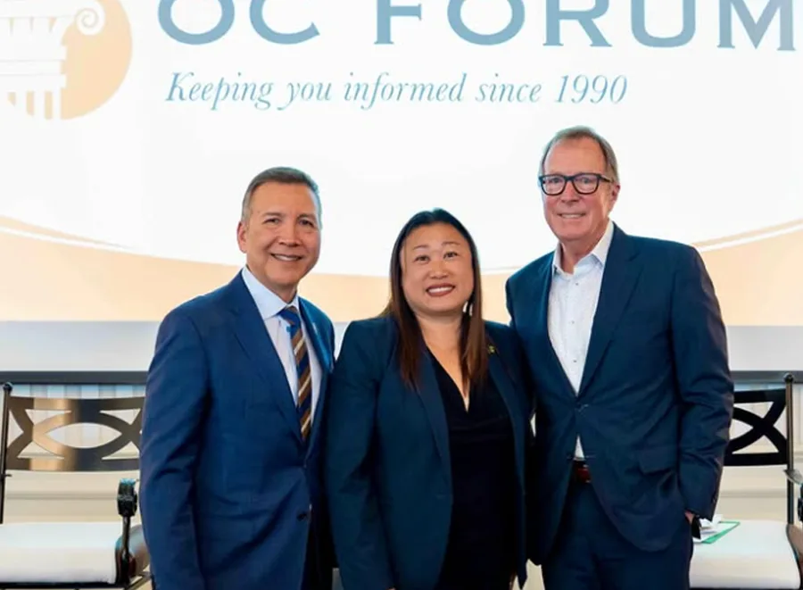 Steve standing with OC officials